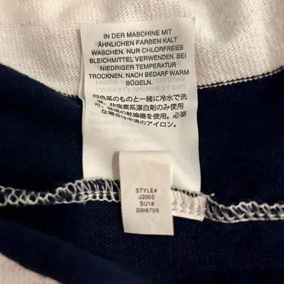 J. Crew rugby knit wrap skirt Navy/ Ivory. Size XS. - Picture 12 of 13